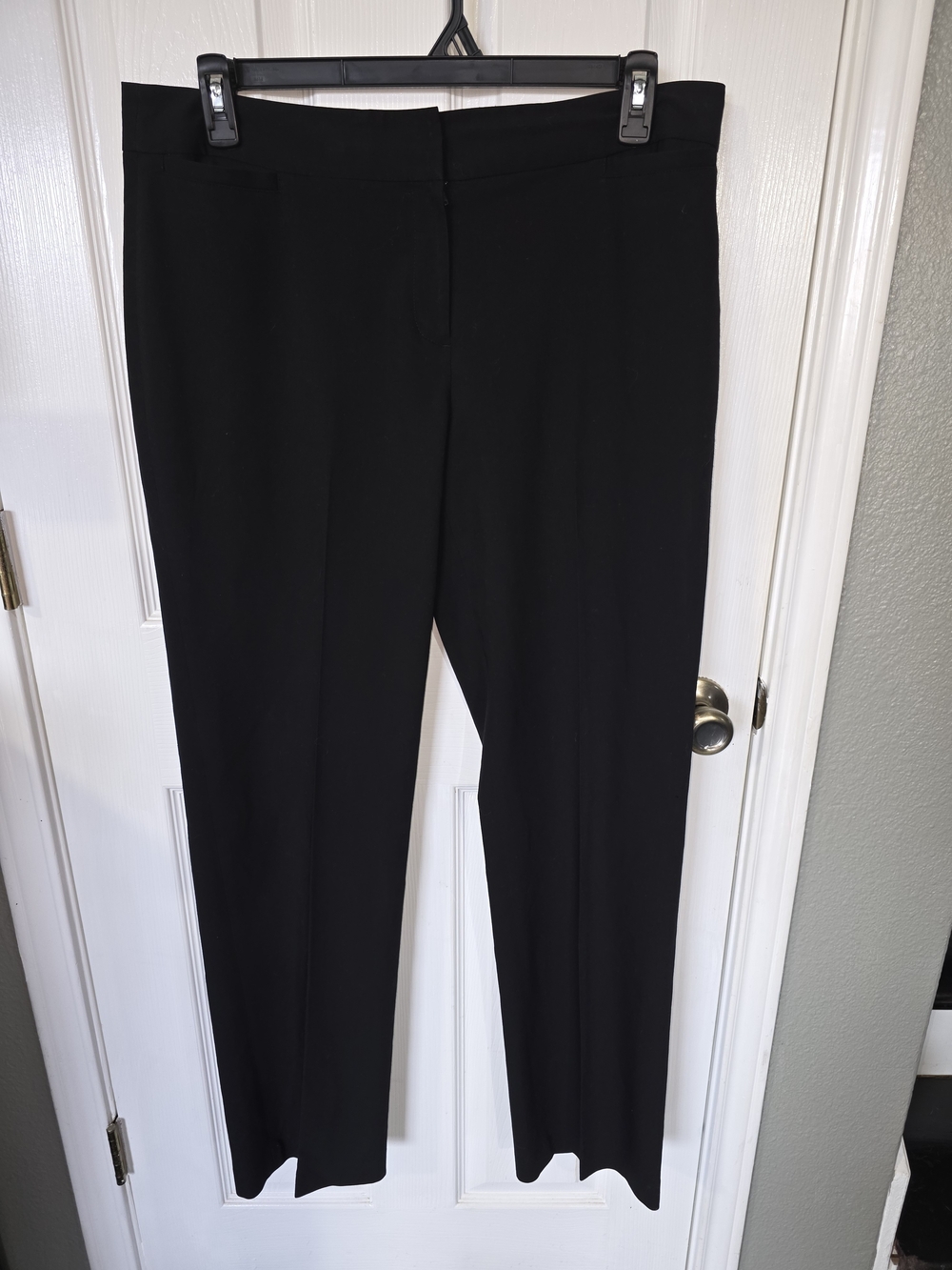 Liz Claiborne Black Straight-Leg Dress Trousers